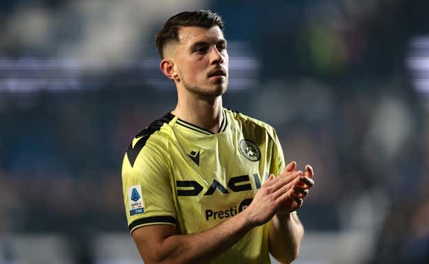 Samardzic, jugador del Udinese. Getty Images