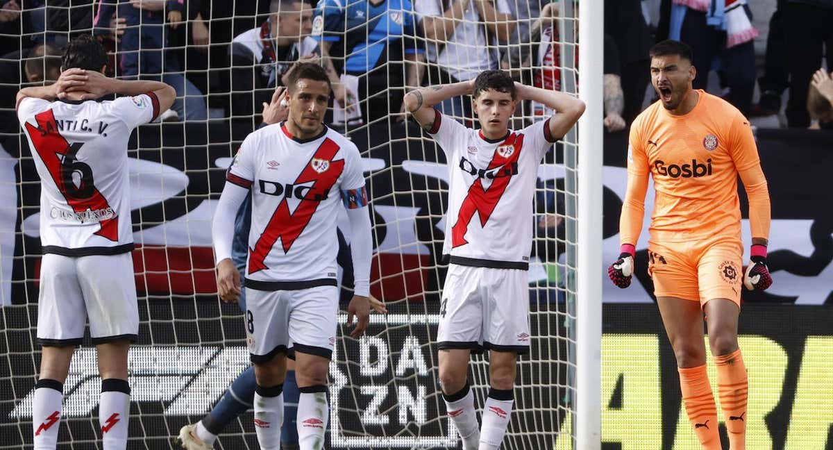 El Rayo falló un penalti indirecto./EFE/ Mariscal