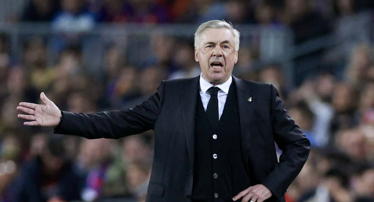 Ancelotti, en el Clásico./REUTERS