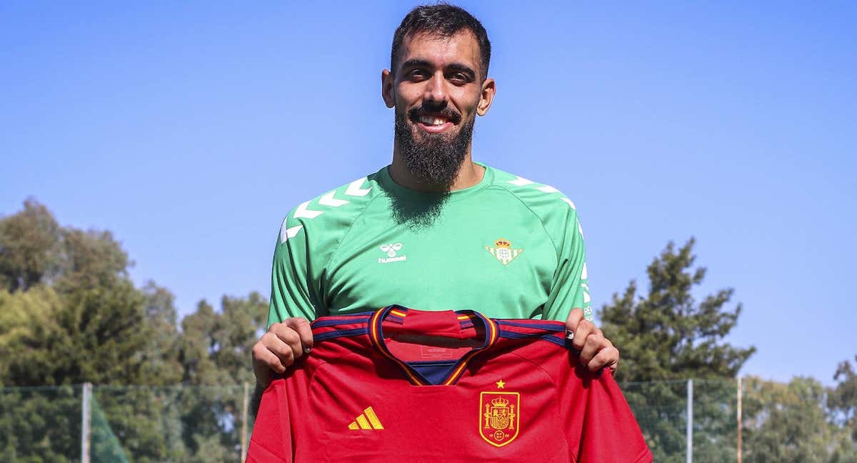 Borja Iglesias, en su convocatoria de septiembre. /