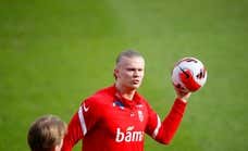 Erling Haaland no estará frente a España por una lesión en la ingle