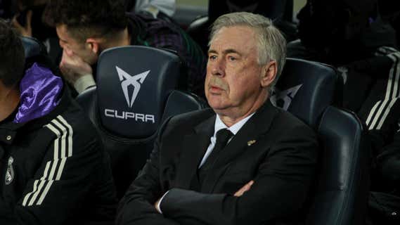 Ancelotti, en un partido con el Madrid./EFE