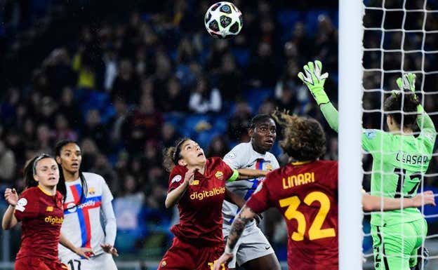 Ceasar, en una llegad del Barça.  AFP