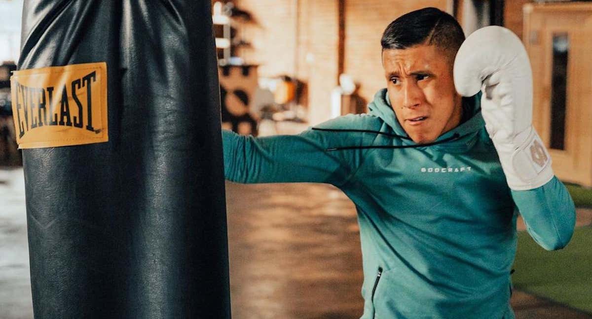 Jeff Molina, durante un entrenamiento./