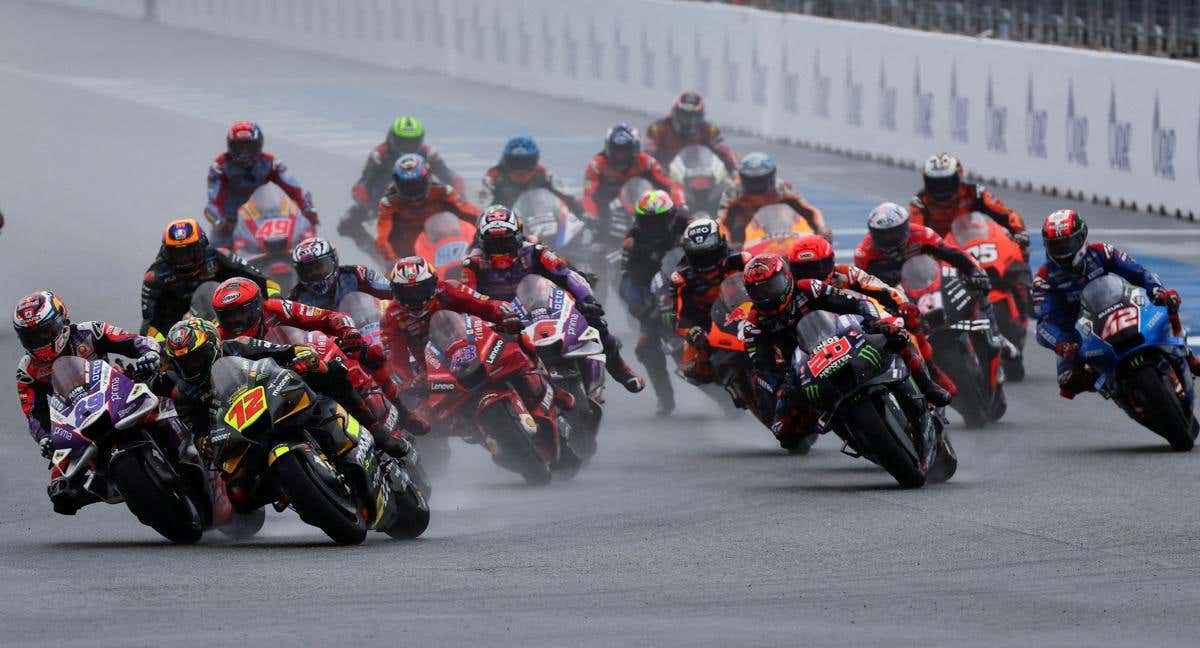 Imagen de la carrera de MotoGP en Tailandia de la temporada 2022.