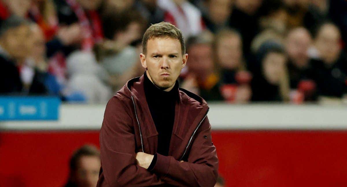 Nagelsmann, en un partido del Bayern./REUTERS