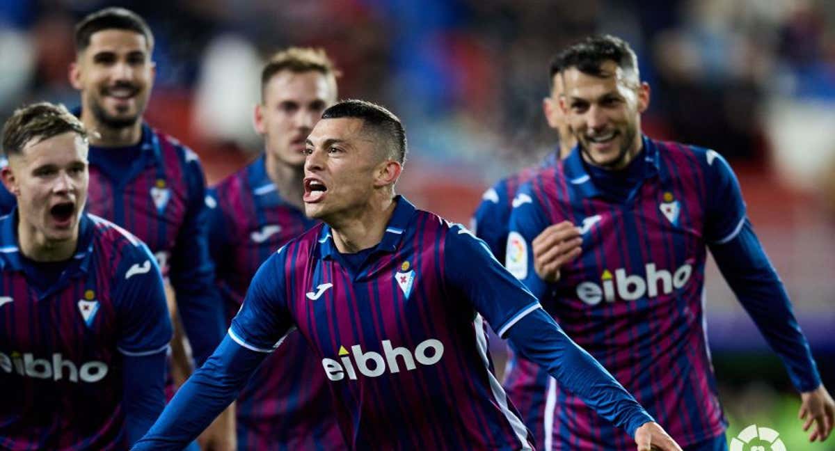 El Eibar celebra un gol en Ipurúa/LALIGA