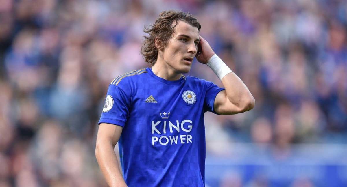 Çağlar Söyüncü con el Leicester. /EFE