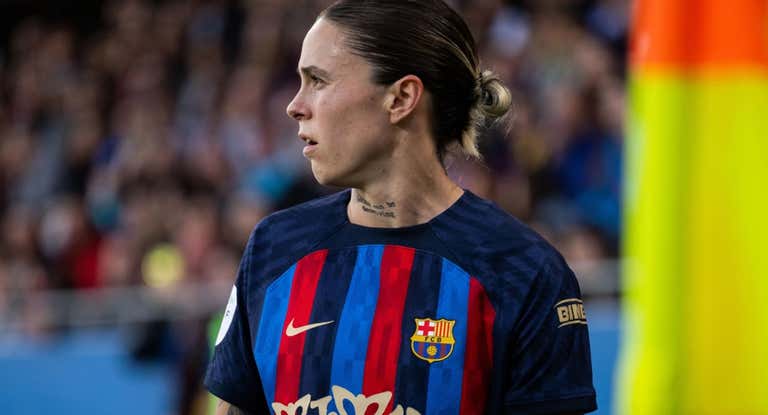 Mapi León durante el encuentro ante el Real Madrid.