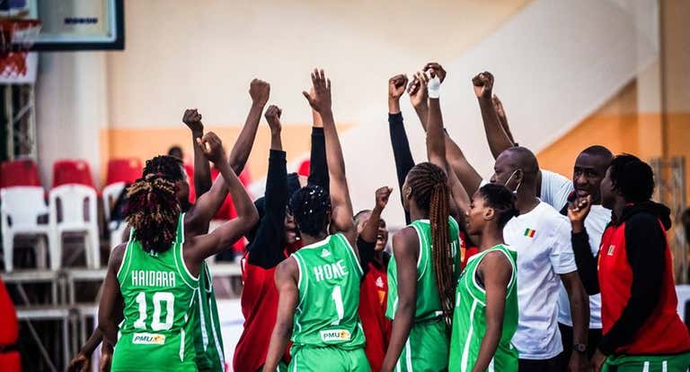 Las jugadoras de la selección de Mali durante un campeoanto africano sub-19.