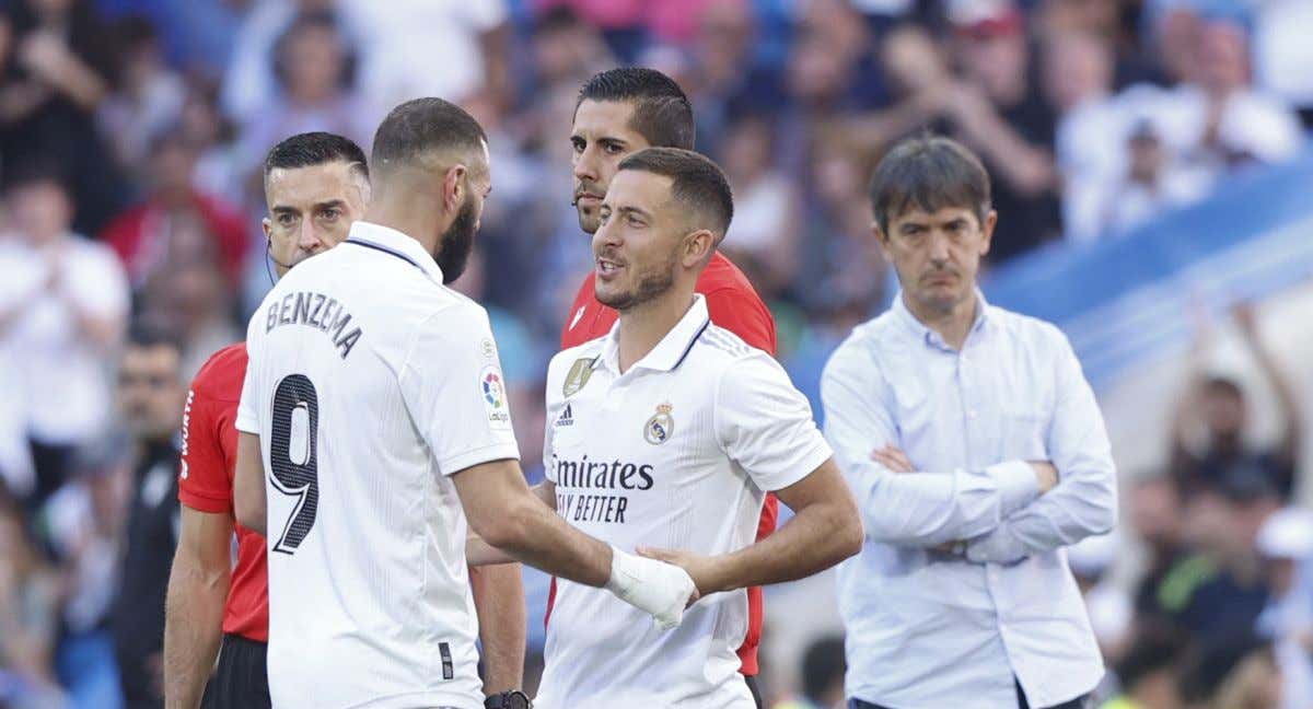 Hazard, en el partido ante el Valladolid./EFE