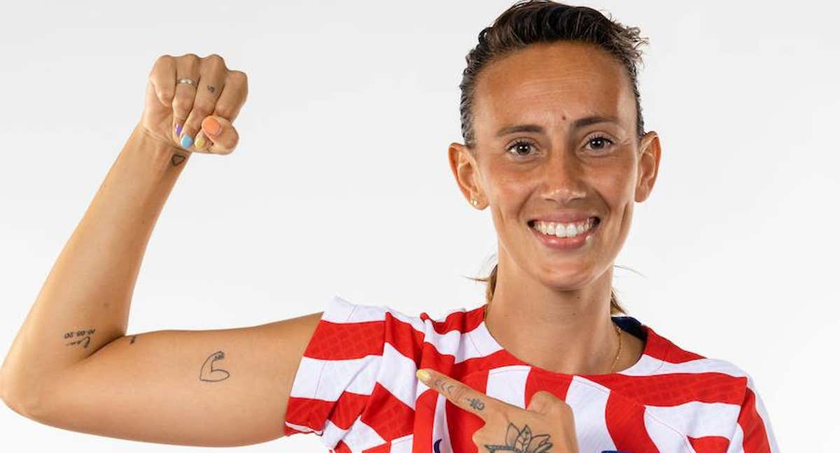 Virginia Torrecilla, jugadora del Atlético de Madrid. /VIRGINIA TORRECILLA