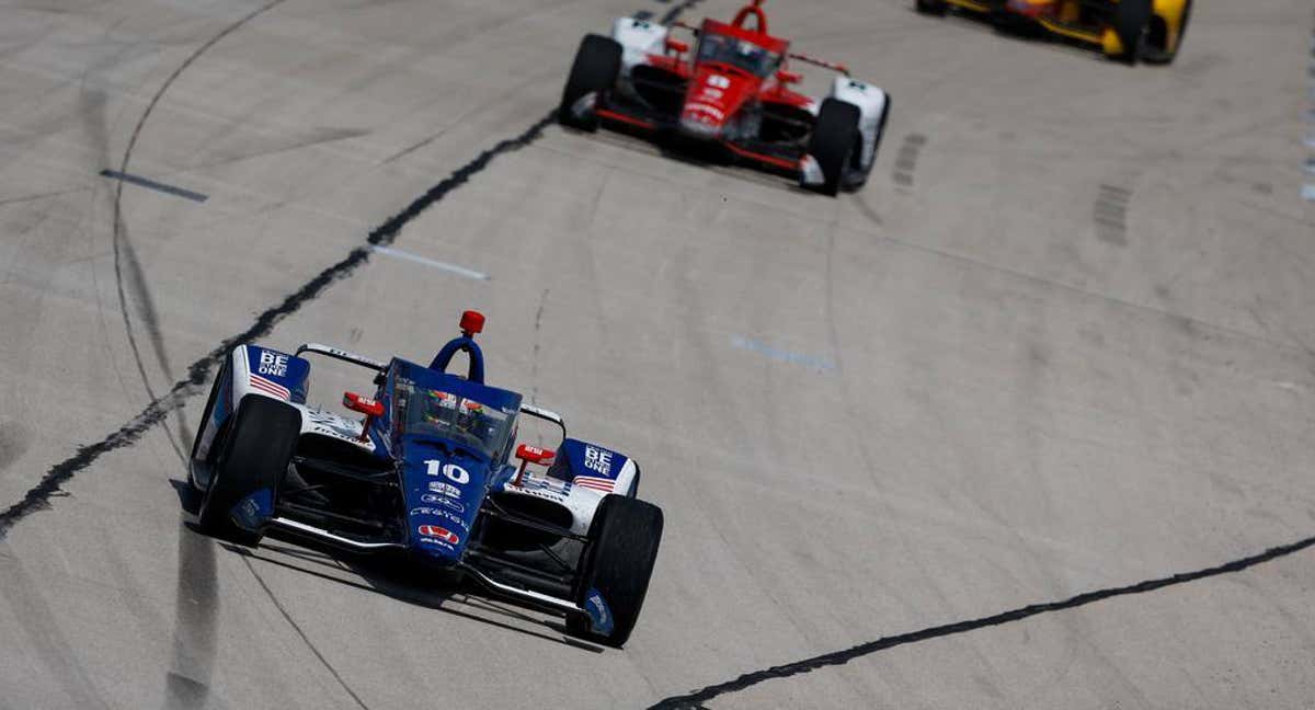 Álex Palou, durante la carrera del domingo en Texas. /Indycar