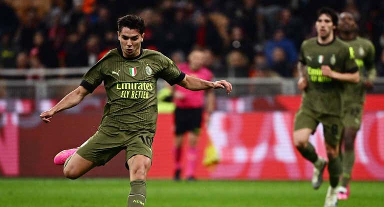 Brahim durante el encuentro ante el Empoli.