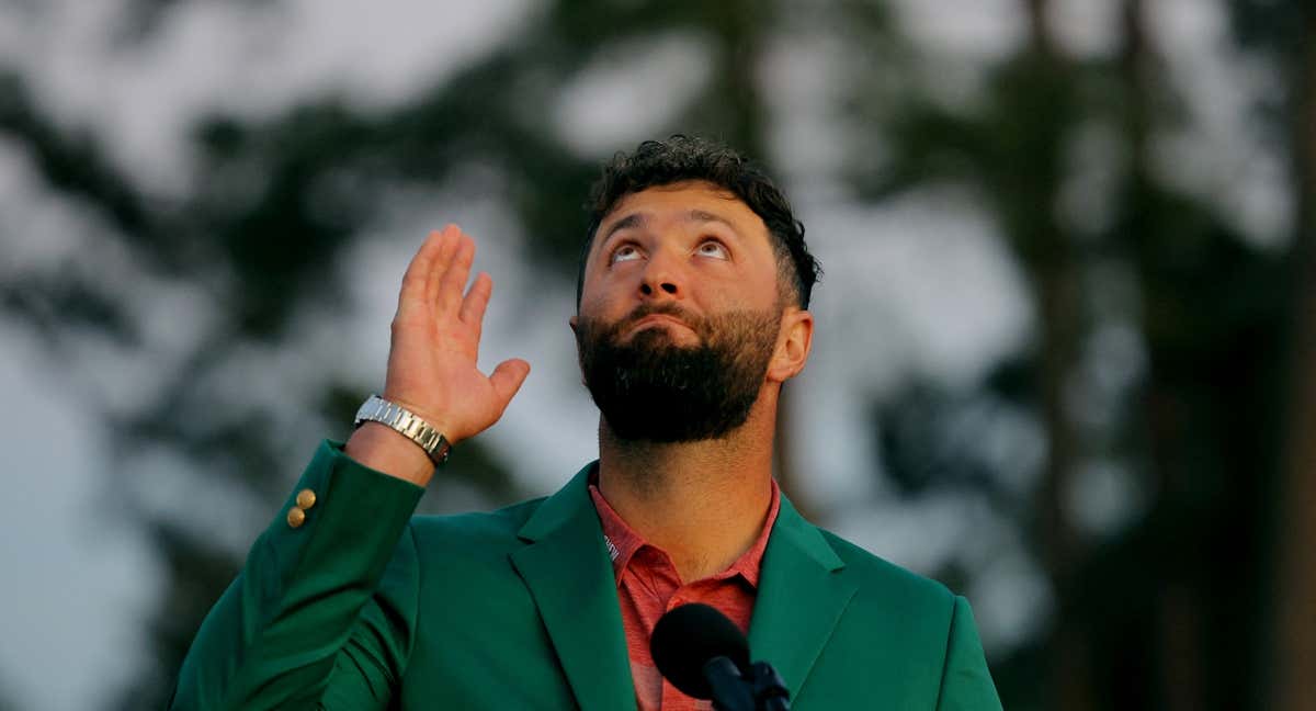 Jon Rahm recordó a Seve Ballesteros tras su triunfo en Augusta National./REUTERS