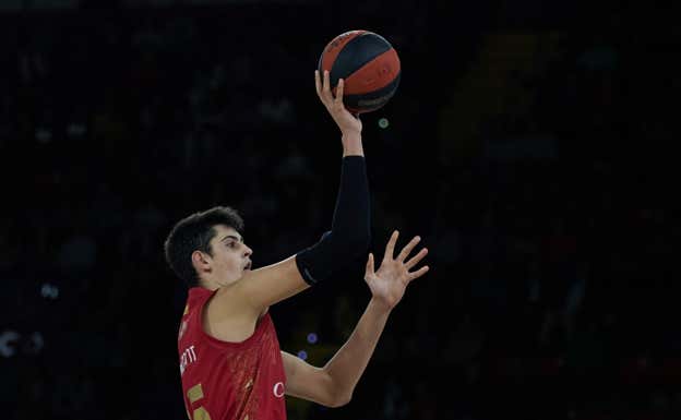 Aday Mara en uno de sus primeros partidos esta temporada. ACB Media