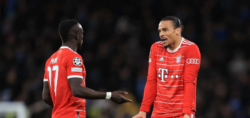 Mané y Sané, futbolistas del Bayern./Getty Images