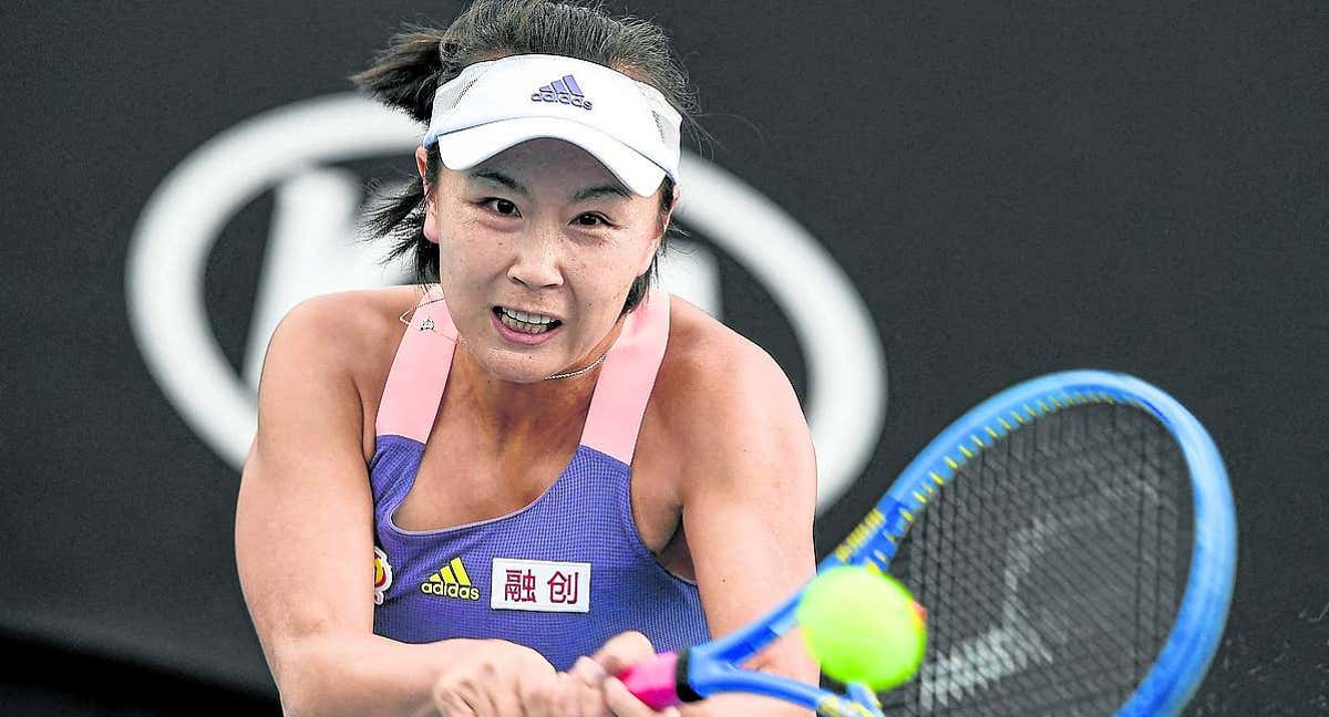 Peng Shuai, durante el Open de Australia 2020.