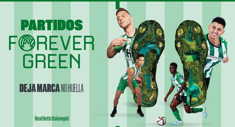 Imagen con la que el Betis promociona el partido Forever Green.