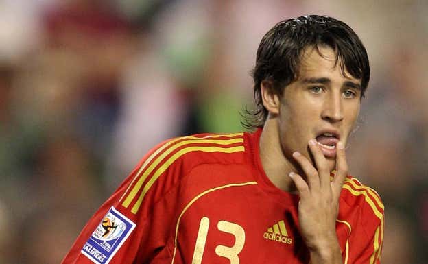 Bojan, en su debut con España ante Armenia.  AP