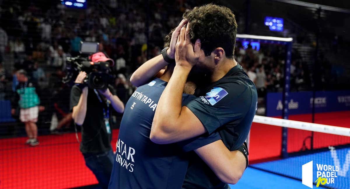 Tapia y Coello después de ganar en Granada./WPT
