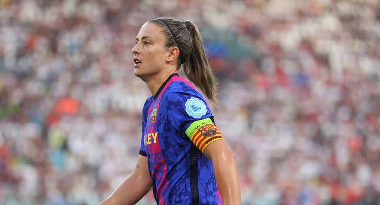 Alexia Putellas, durante un partido de la pasada edición de la Champions.
