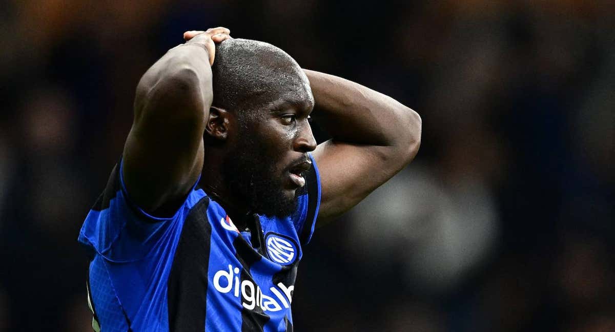Romelu Lukaku, durante un partido./AFP