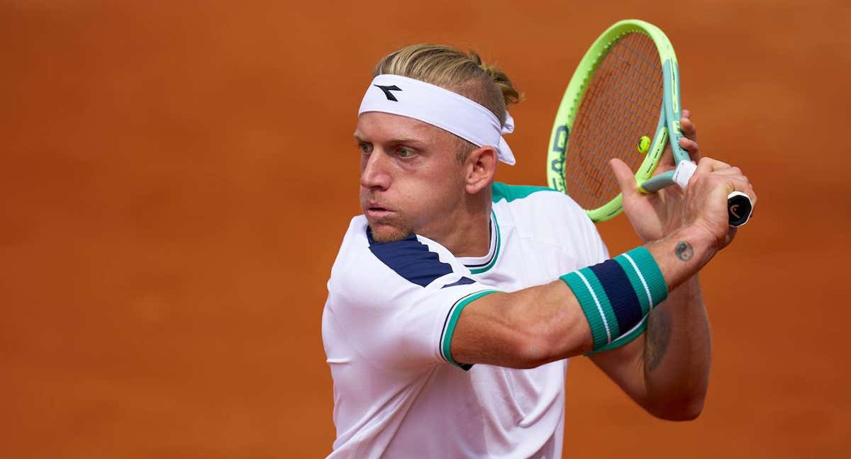 Davidovich, durante su partido de octavos de final en el Godó. /BCN Open Banc Sabadell