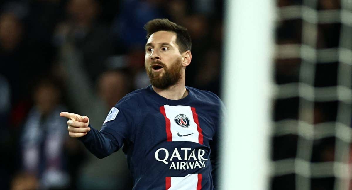 Messi, en un partido con el PSG./REUTERS
