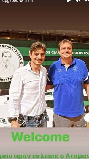 Así ha dado la bienvenida el dueño del PAO a Ergin Ataman. Instagram