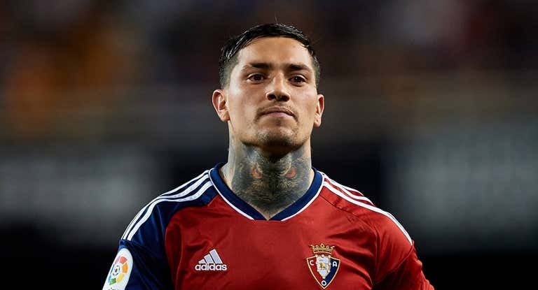 Chimy Ávila, en un partido con Osasuna en la presente temporada.