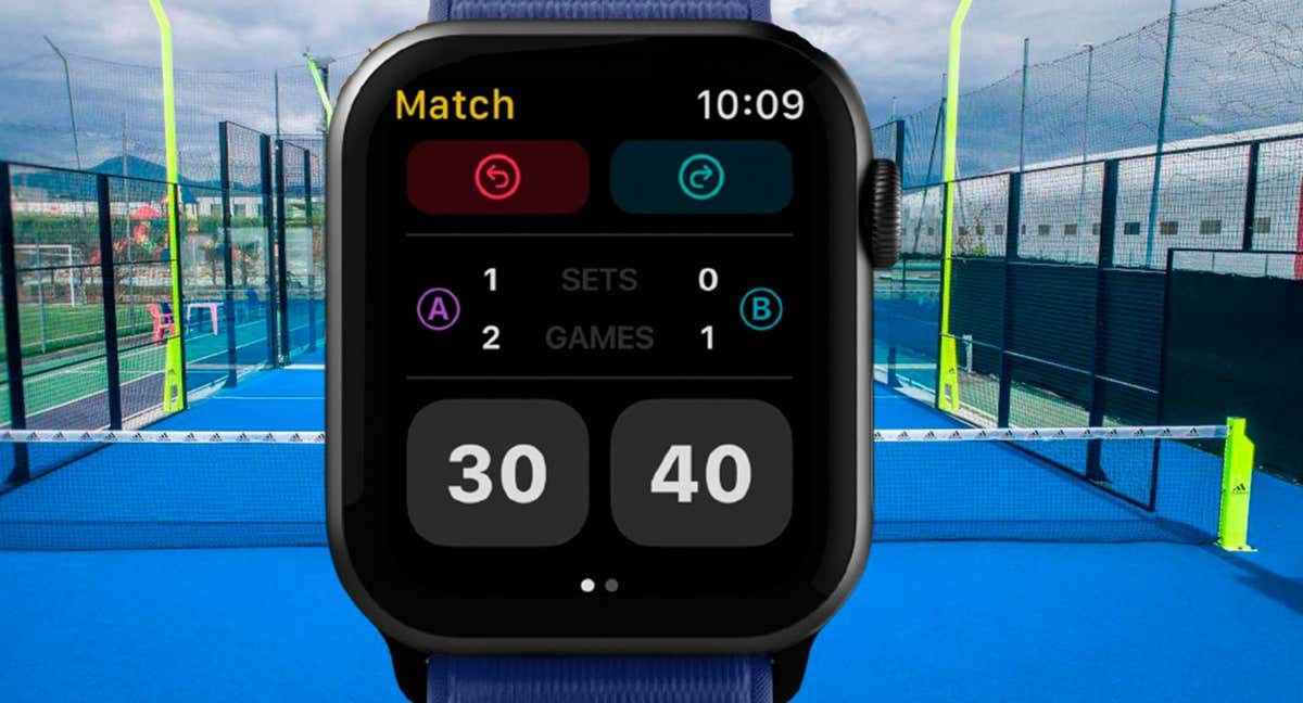 Conteo de un partido con la App Padel Watch./PADEL WATCH