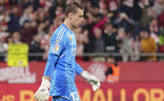 Lunin, en Girona.  EFE