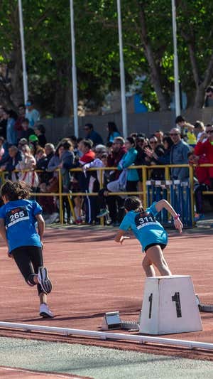 Una prueba de atletismo que se realiza en Cartagena. JM Rodríguez
