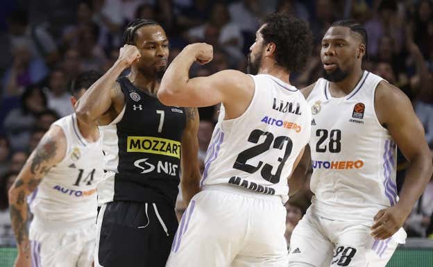 Llull, antes de que comenzase la tangana en el WiZink.  EFE