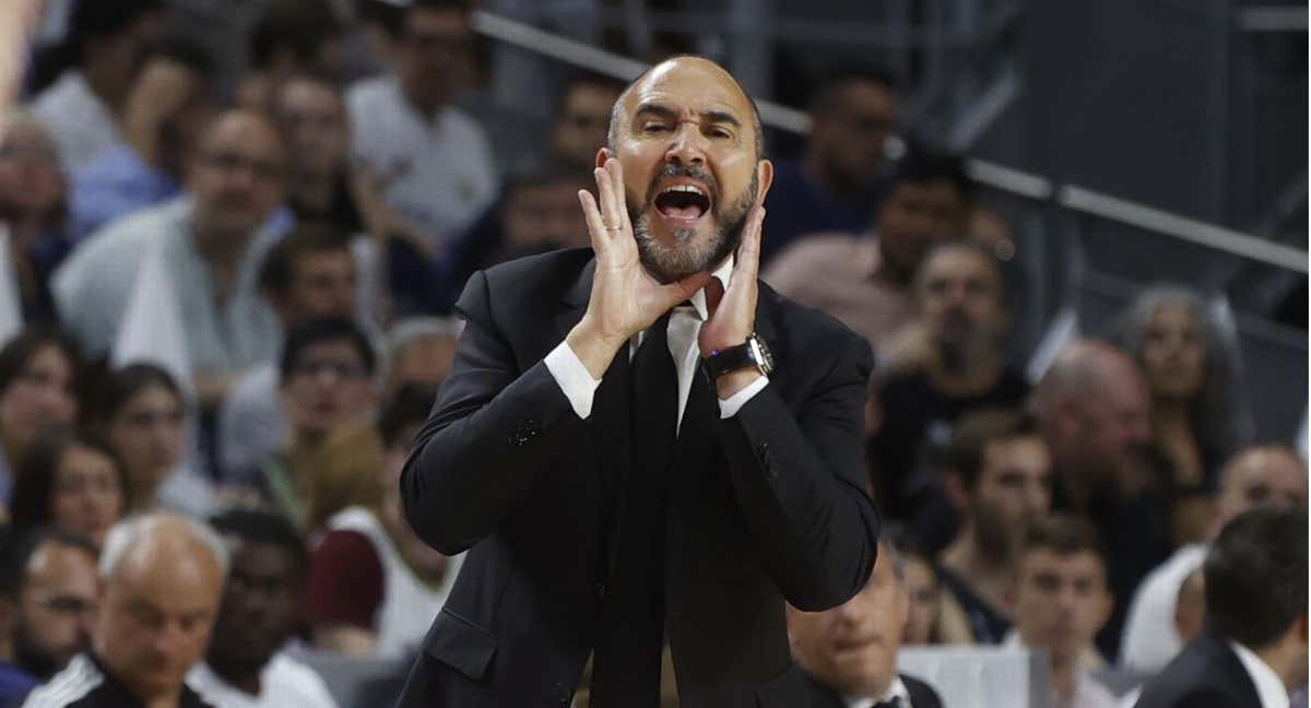 Chus Mateo, durante el segundo partido ante el Partizan.
