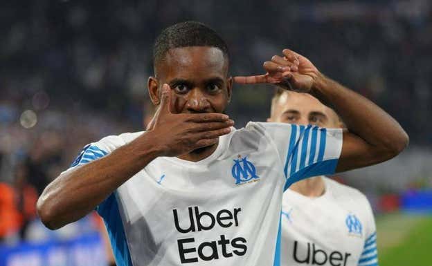 Bakambu, con el Olympique de Marsella. INSTAGRAM