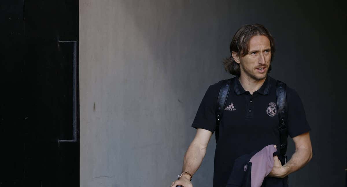 Modric, antes de un partido./REUTERS