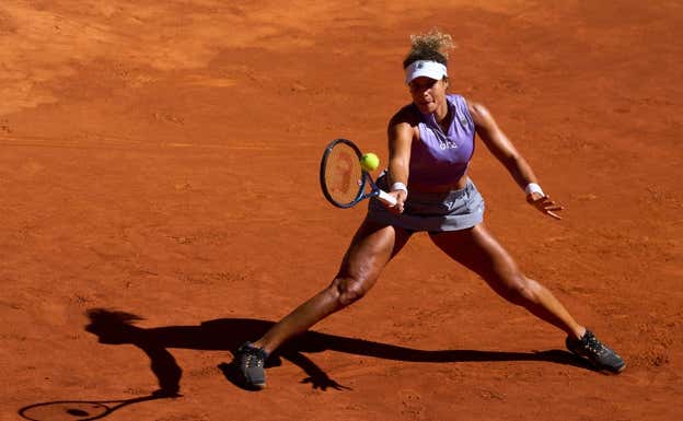 Mayar Sherif es una de las sensaciones del torneo en Madrid. MUTUA MADRID OPEN