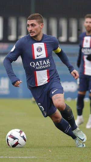 Verrati durante un partido de entrenamiento.
