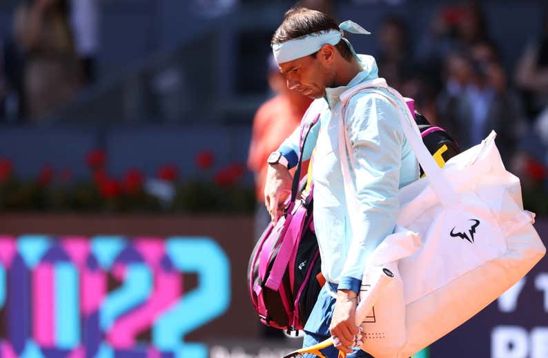 La canción con la que el Mutua guarda luto por Nadal: «Si no vuelve a jugar en Madrid, no sonará más»