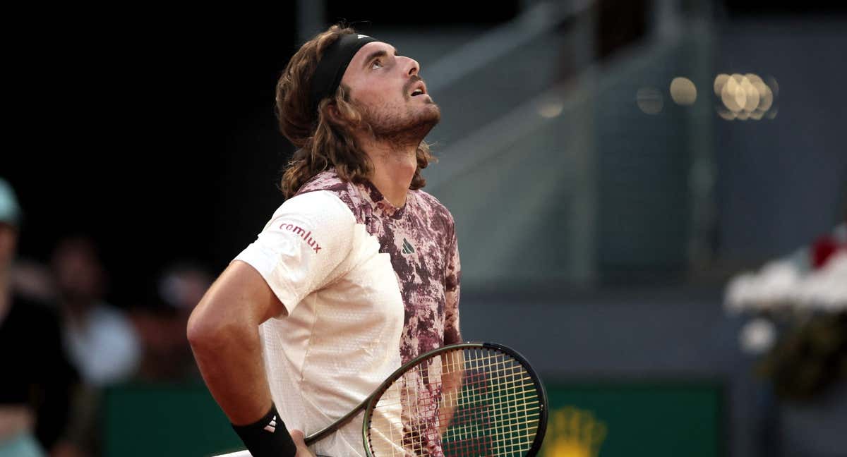 Tsitsipas lamenta la derrota./AFP