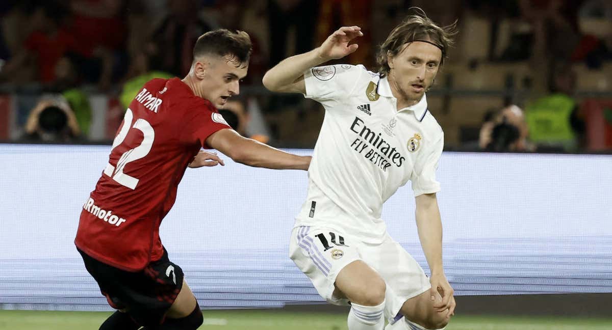 Modric, ante Osasuna.