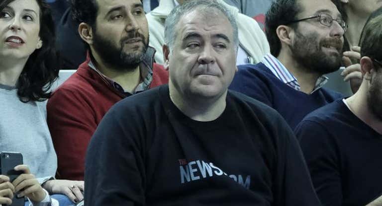 Antonio García Ferreras durante un partido en el WiZink.