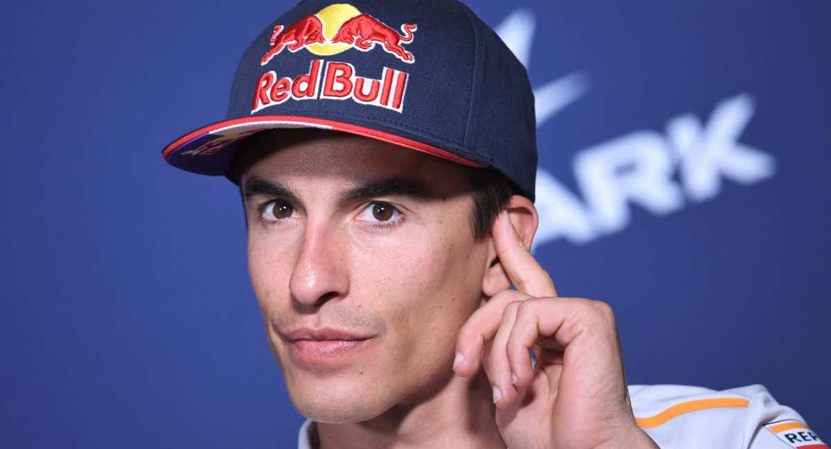 Marc Márquez, en rueda de prensa en Le Mans.