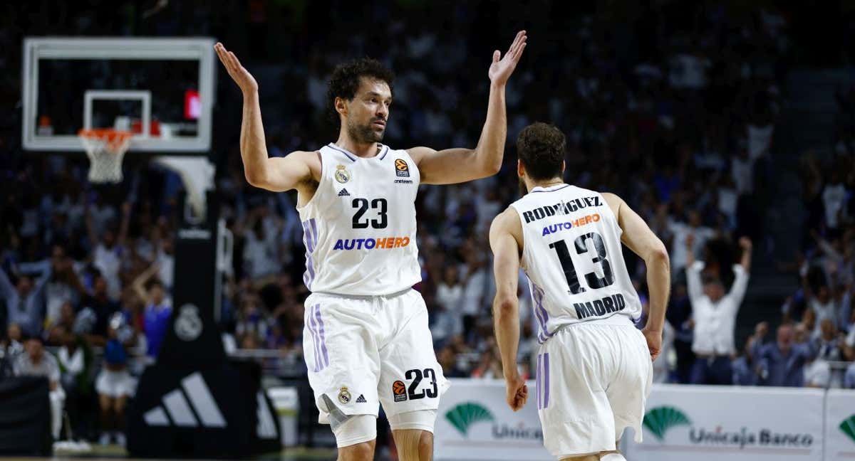 Sergio Llull y Sergio Rodríguez, dos de los protagonistas del partido./Europa Press