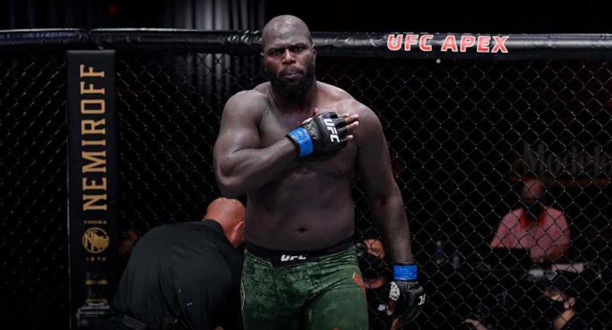 Jairzinho Rozenstruik, tras una victoria./UFC