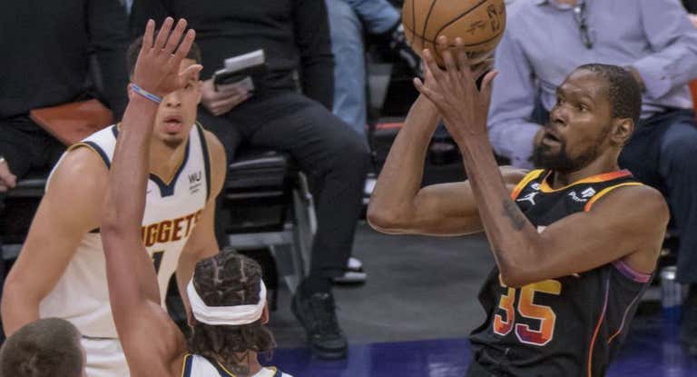 Kevin Durant, durante un partido.