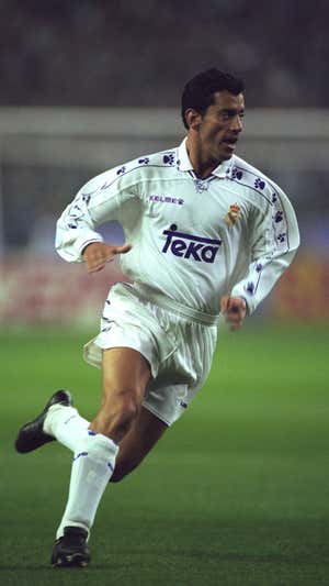 Quique Sánchez Flores, en su etapa como jugador del Real Madrid.  Tony Marshall - EMPICS