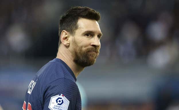 Leo Messi durante su último partido con el PSG. AFP